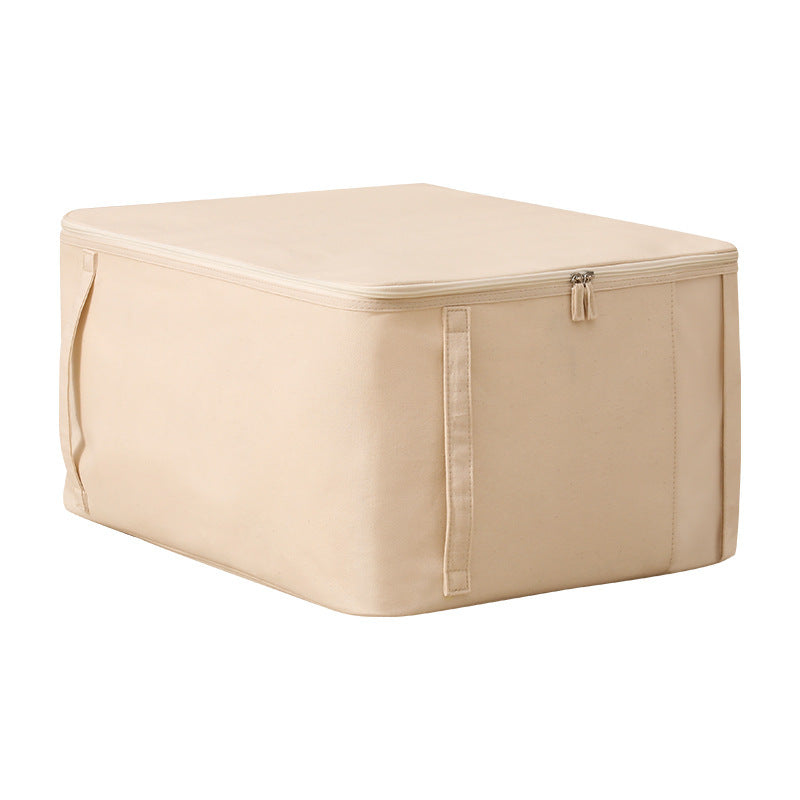 Allission Beige Tianshan Cotton Clothes Under Bed Storage Bag – Clear Window, Foldable Quilt Organizer